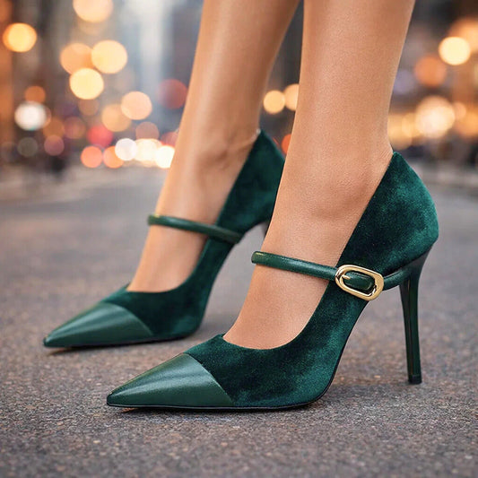 Ariella Velvet Heels