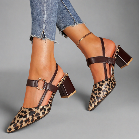 Adelina Mae Leopard Heels