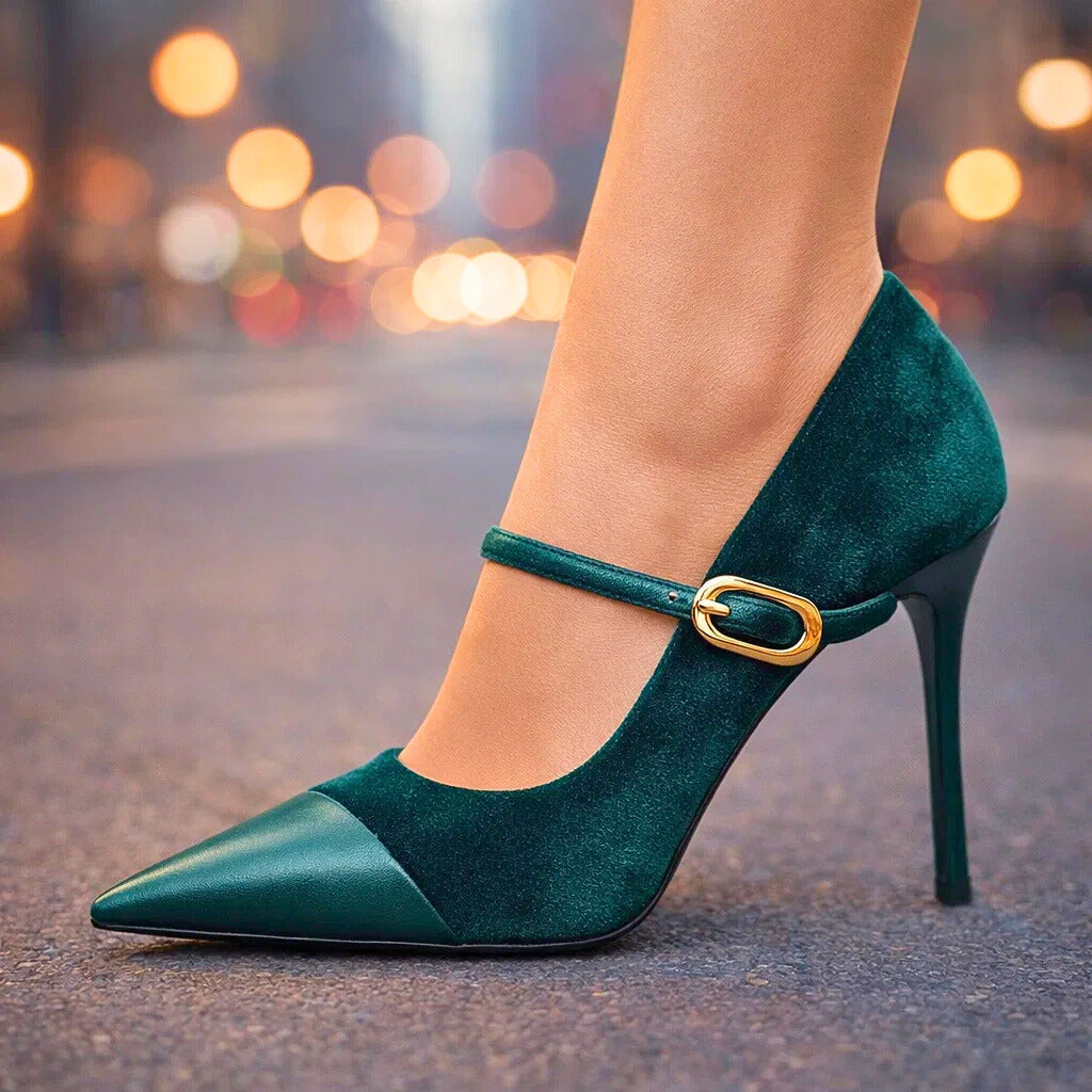 Ariella Velvet Heels