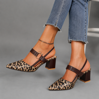 Adelina Mae Leopard Heels