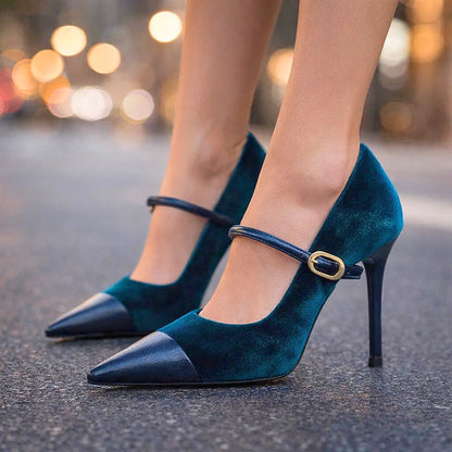 Ariella Velvet Heels