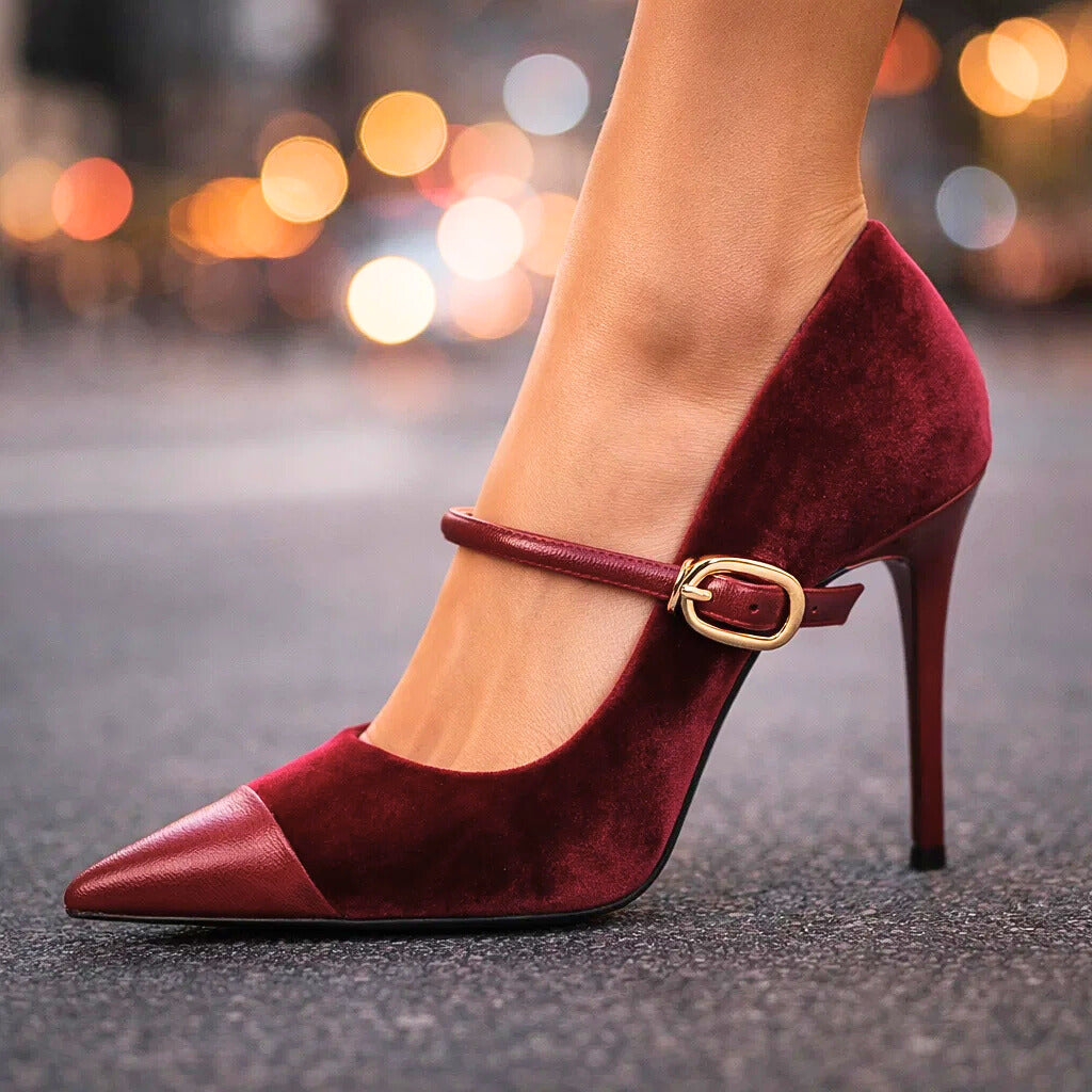 Ariella Velvet Heels