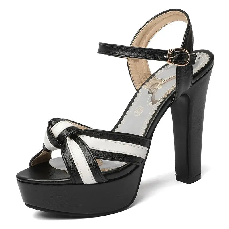 Leanna Crosslace Heels