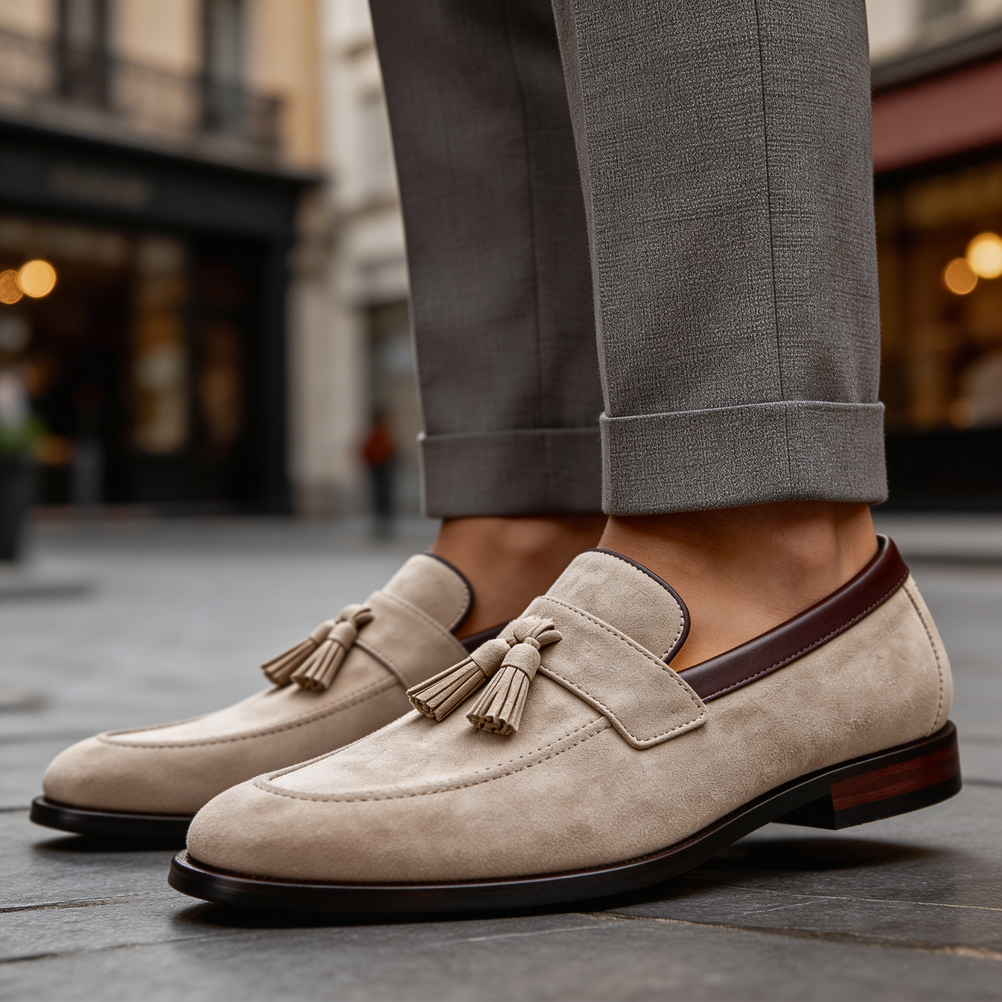 Vitale Italian Suede Loafers