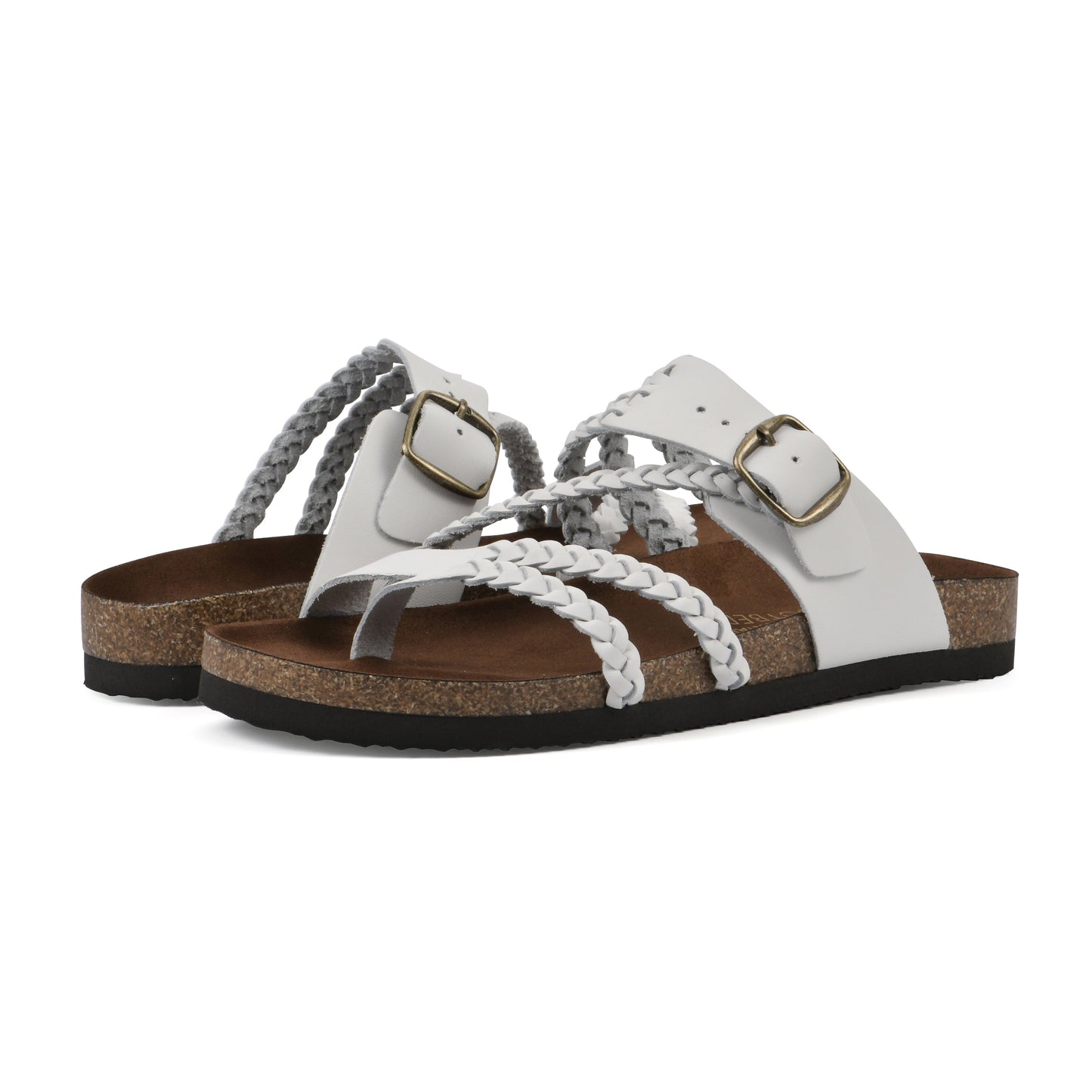 Hayleigh Braided Cork Sandals  - The Perfect Summer Sandal