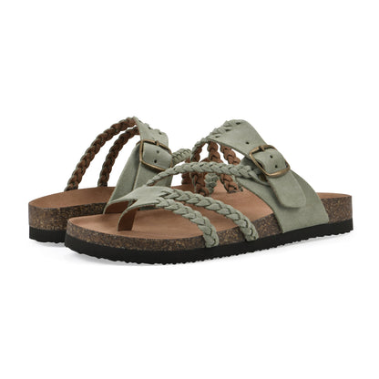 Hayleigh Braided Cork Sandals  - The Perfect Summer Sandal