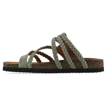 Hayleigh Braided Cork Sandals  - The Perfect Summer Sandal