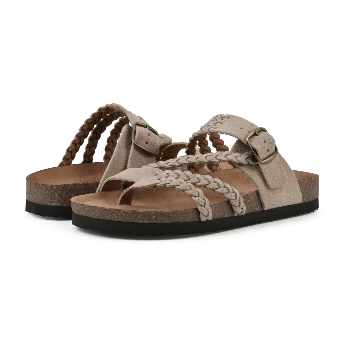 Hayleigh Braided Cork Sandals  - The Perfect Summer Sandal