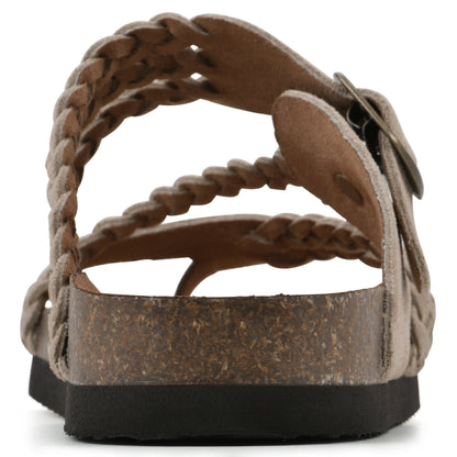 Hayleigh Braided Cork Sandals  - The Perfect Summer Sandal
