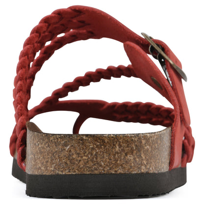 Hayleigh Braided Cork Sandals  - The Perfect Summer Sandal