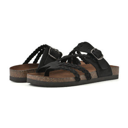 Hayleigh Braided Cork Sandals  - The Perfect Summer Sandal