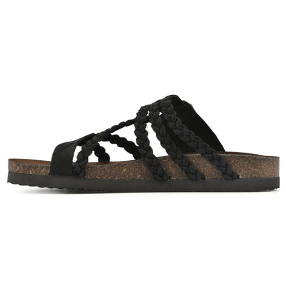 Hayleigh Braided Cork Sandals  - The Perfect Summer Sandal
