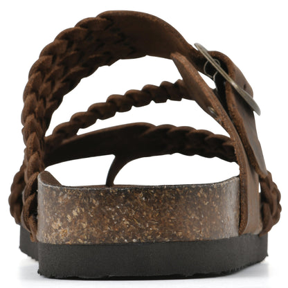 Hayleigh Braided Cork Sandals  - The Perfect Summer Sandal