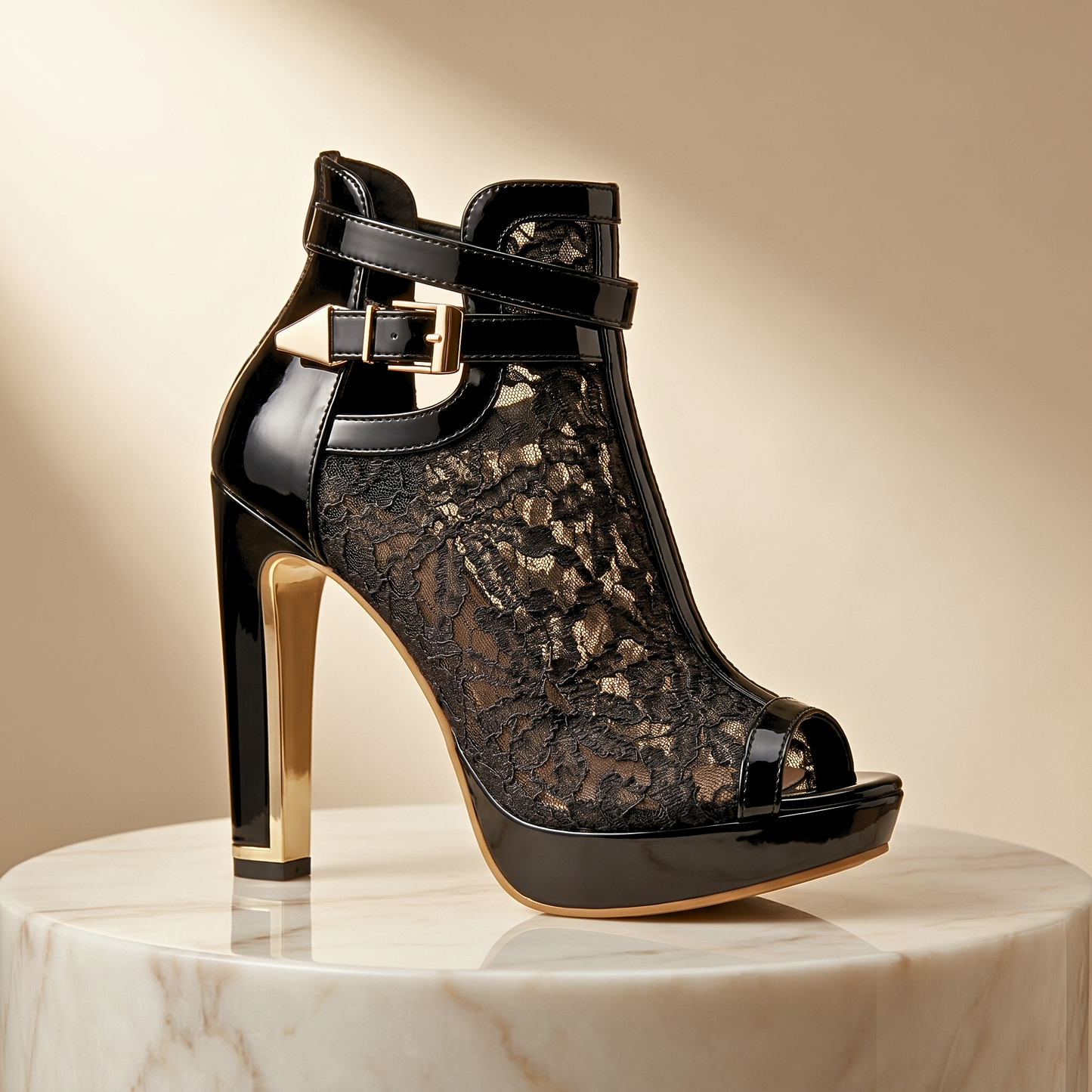 Valentina Lace Heels