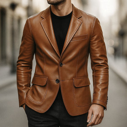 Hayes Signature Leather Blazer