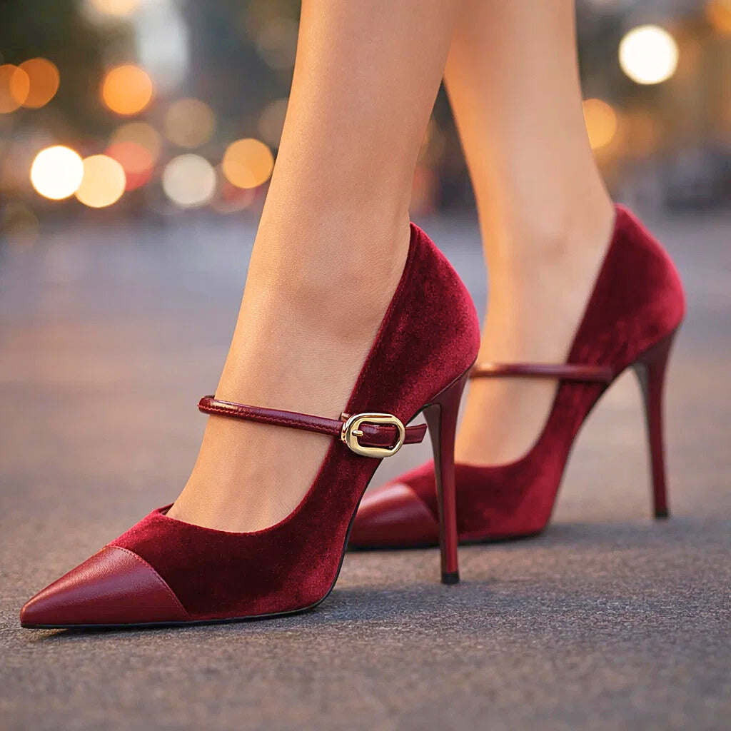 Ariella Velvet Heels